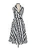 Gracia Stripes White Cocktail Dress Size S - photo 1