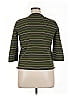 Christopher & Banks 100% Cotton Stripes Green Jacket Size XL - photo 2