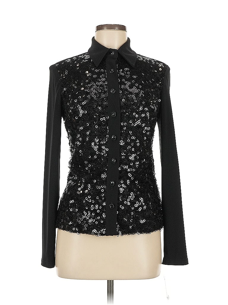 Joseph Ribkoff Black Long Sleeve Top Size 6 - photo 1