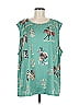 Unbranded 100% Polyester Teal Sleeveless Blouse Size 7 - photo 1