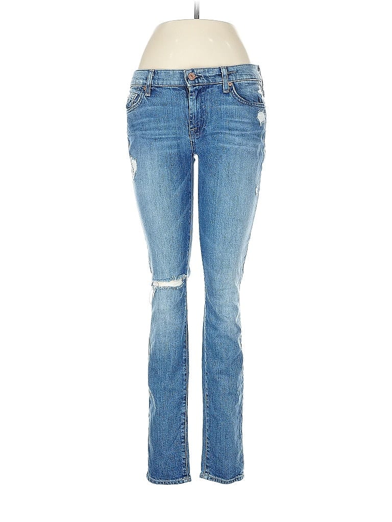 Pre-owned 7 For All Mankind Jeans In Blue