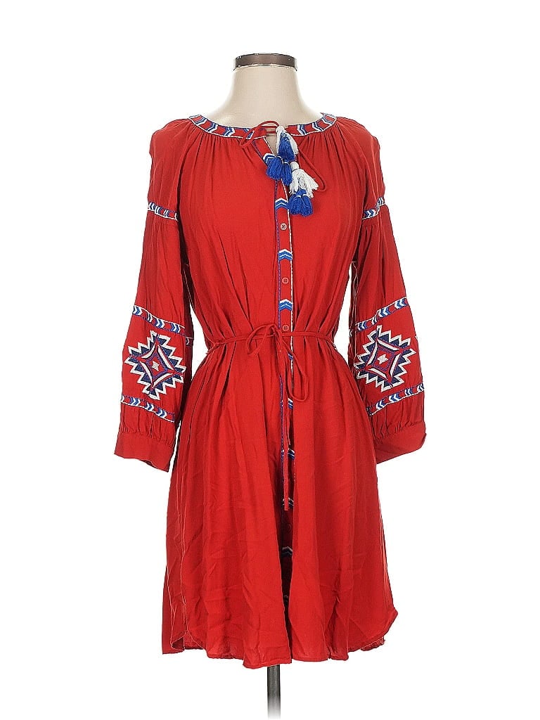 Pre-owned Ann Taylor Loft Kimono In Red