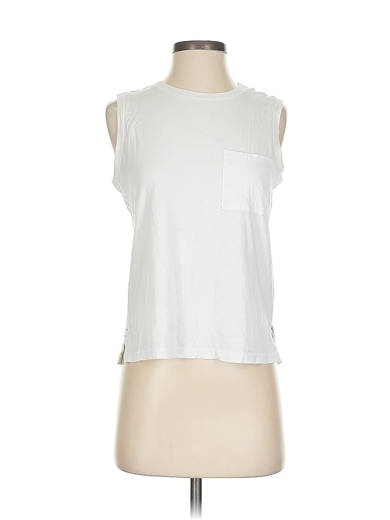Pre-owned J By Joie Sleeveless T-shirt In White