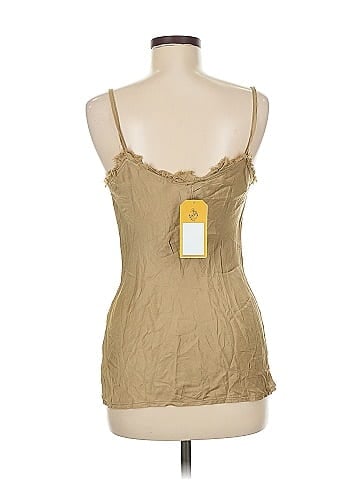 Saint Tropez Tan Lace Slip Dress with Frills (view 2)