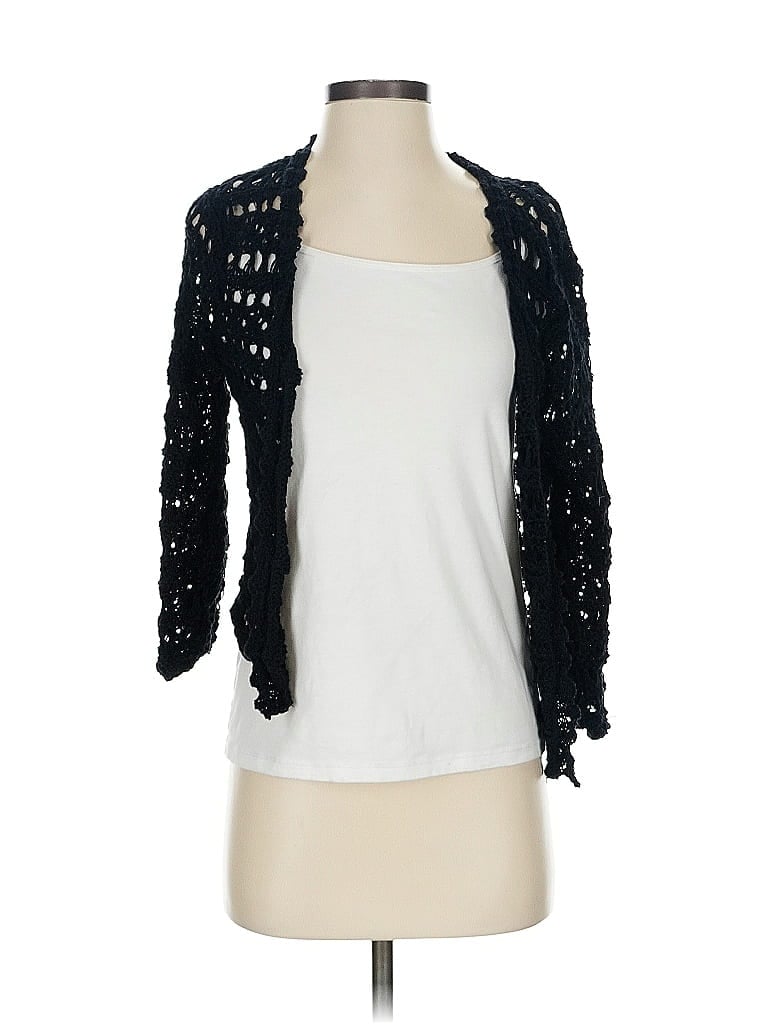 Pre-owned Unbranded Cardigan Sweater In Black