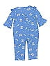 Janie and Jack 100% Cotton Blue Long Sleeve Onesie Size 12-18 mo - photo 2