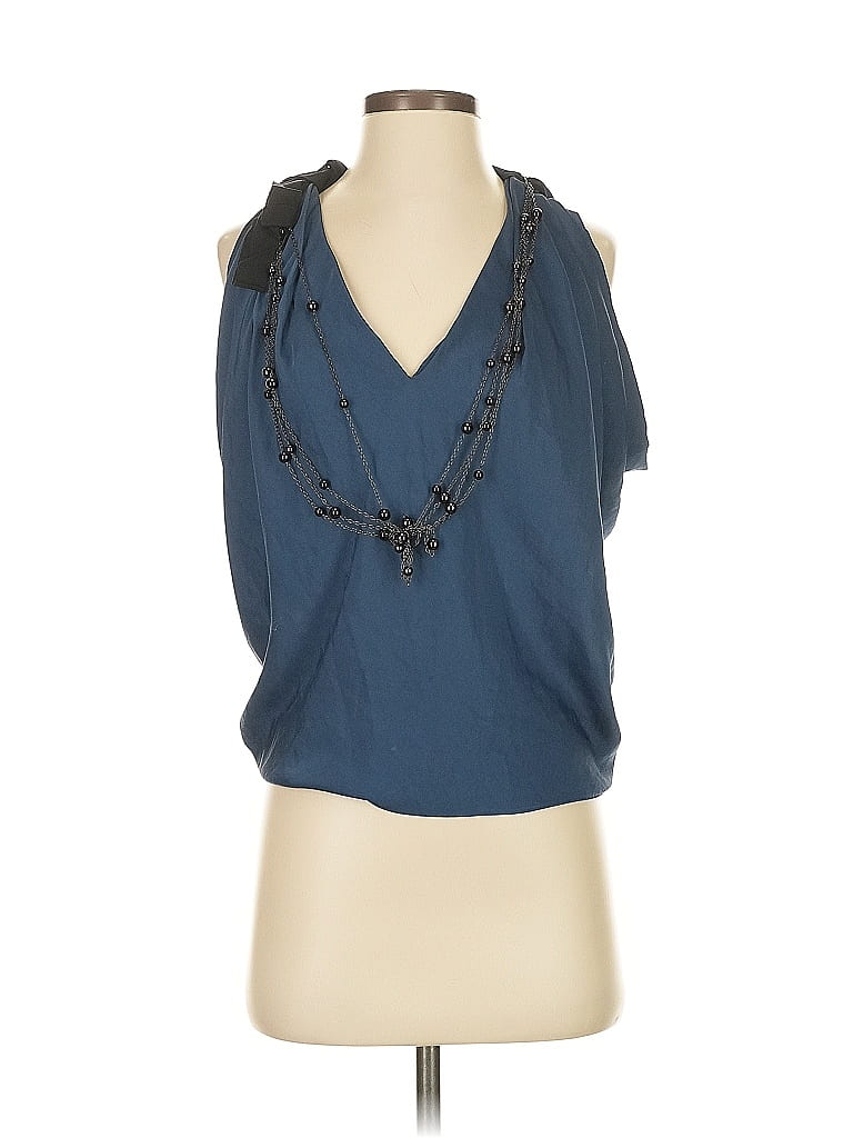 Robert Rodriguez Blue Sleeveless Blouse Size 0 - photo 1