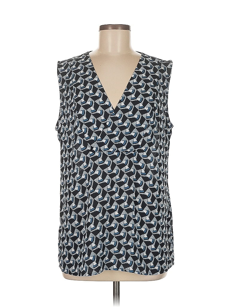 Pre-owned Banana Republic Factory Store Sleeveless Blouse In Blue