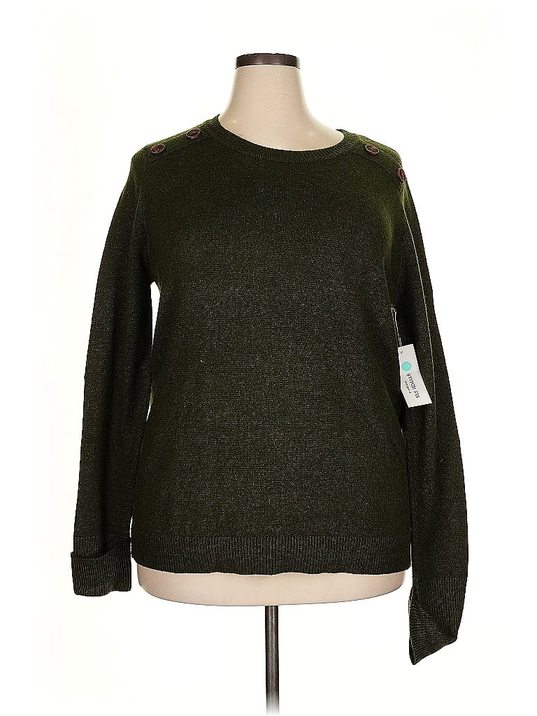 Pink Clover Green Pullover Sweater Size XXL - photo 1
