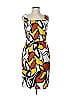 David Meister Graphic Orange Cocktail Dress Size 8 - photo 1