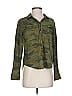Splendid 100% Cotton Camo Green Long Sleeve Blouse Size XS - photo 1
