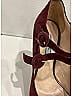 Prada 100% Suede Burgundy Heels Size EU 37 1/2 - photo 5
