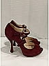 Prada 100% Suede Burgundy Heels Size EU 37 1/2 - photo 11