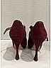 Prada 100% Suede Burgundy Heels Size EU 37 1/2 - photo 4