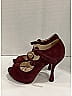 Prada 100% Suede Burgundy Heels Size EU 37 1/2 - photo 8