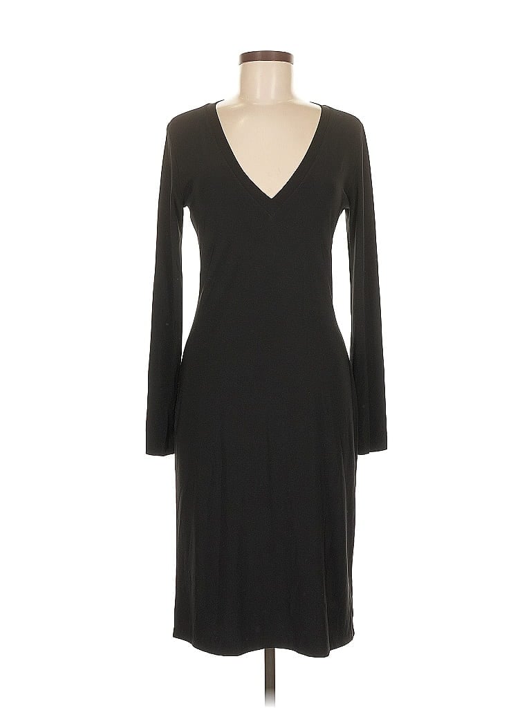 Norma Kamali Solid Black Cocktail Dress Size M - photo 1