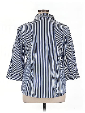 Christopher & Banks 3/4 Sleeve Button-Down Shirt (view 2)