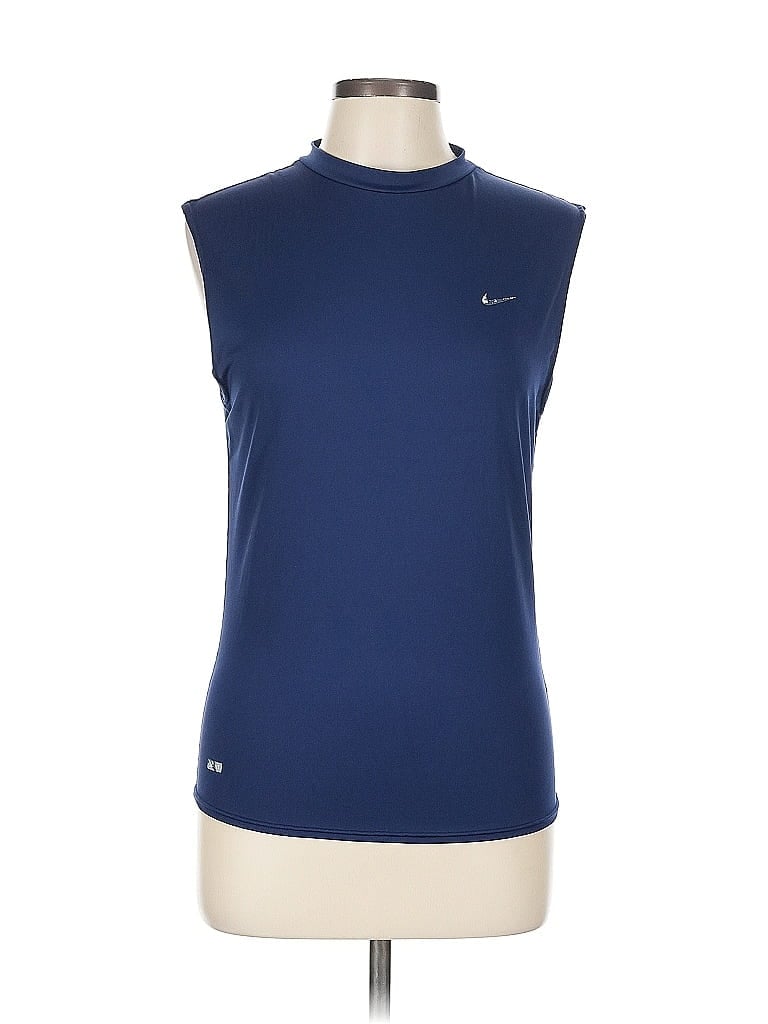 Pre-owned Nike Sleeveless T-shirt In Blue