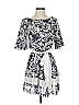 Thread Social Print Blue Casual Dress Size 2 - photo 1