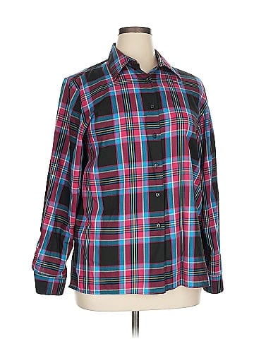 Foxcroft Long Sleeve Button-Down Shirt (view 1)
