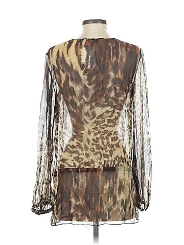 CAbi Long Sleeve Silk Top (view 2)