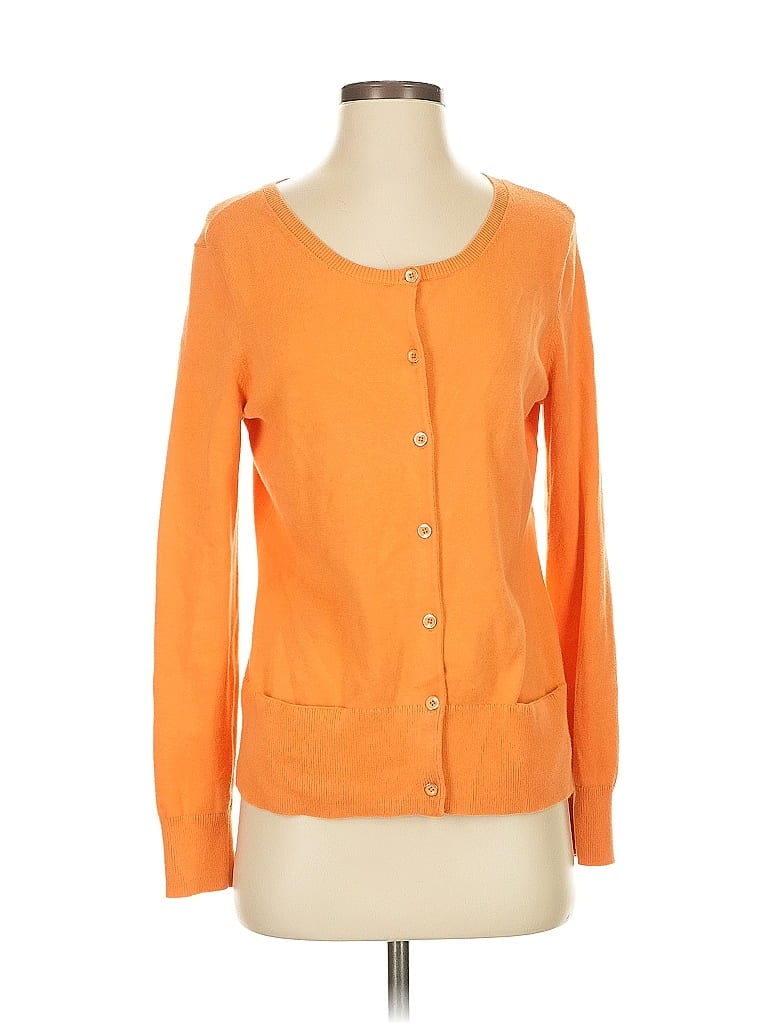 Pre-owned Jjill Cardigan Sweater In Orange
