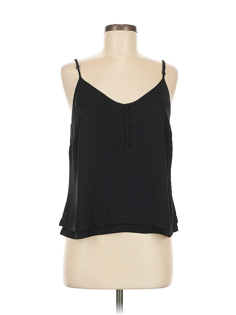 Ann Taylor Factory 100% Polyester Black Sleeveless Blouse Size M - photo 1