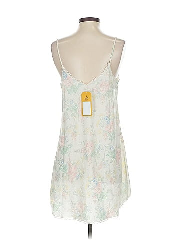 Assorted Brands Ivory Floral Lace Trim Slip Dress (view 2)