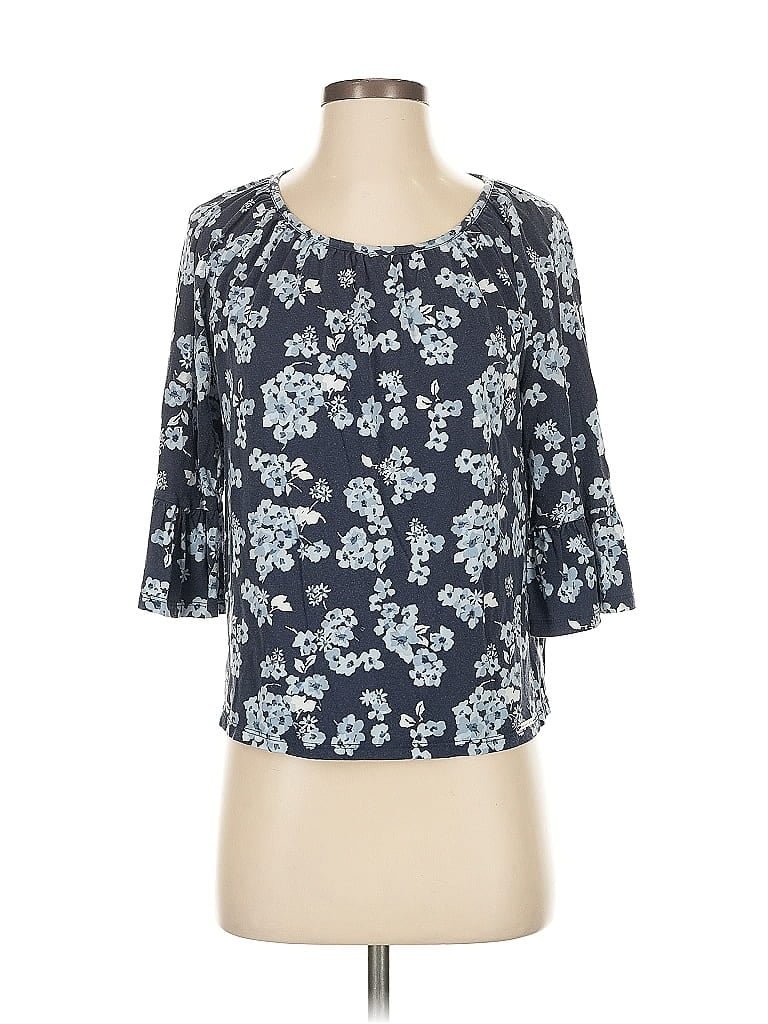 Pre-owned Michael Michael Kors 3/4 Sleeve Blouse In Blue