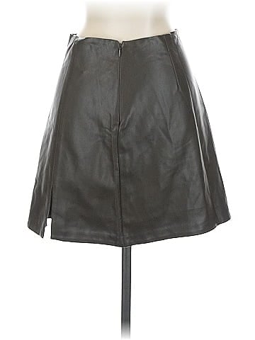 OAK + FORT Faux Leather Skirt (view 2)