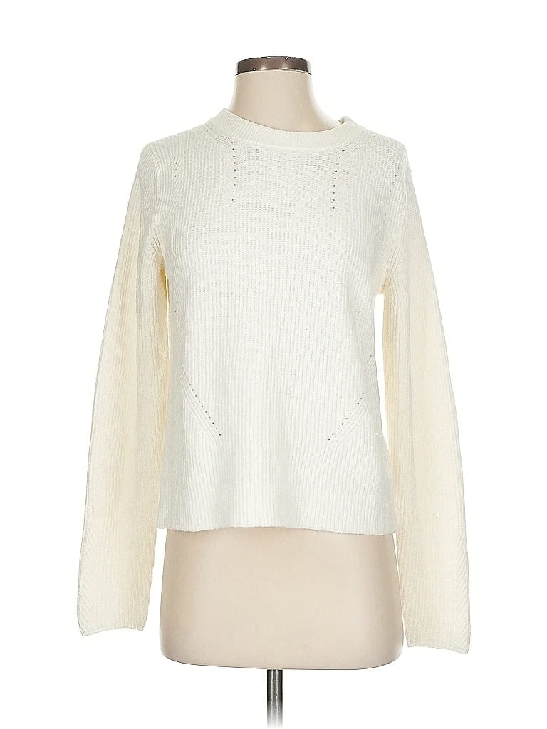 Pre-owned Banana Republic Factory Store Pullover Sweater In White