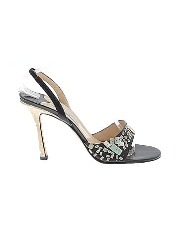 Jimmy Choo Embellished Slingback Leather Heels (view 1)