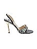 Jimmy Choo 100% Leather Black Embellished Slingback Leather Heels Size EU 39 1/2 - photo 1