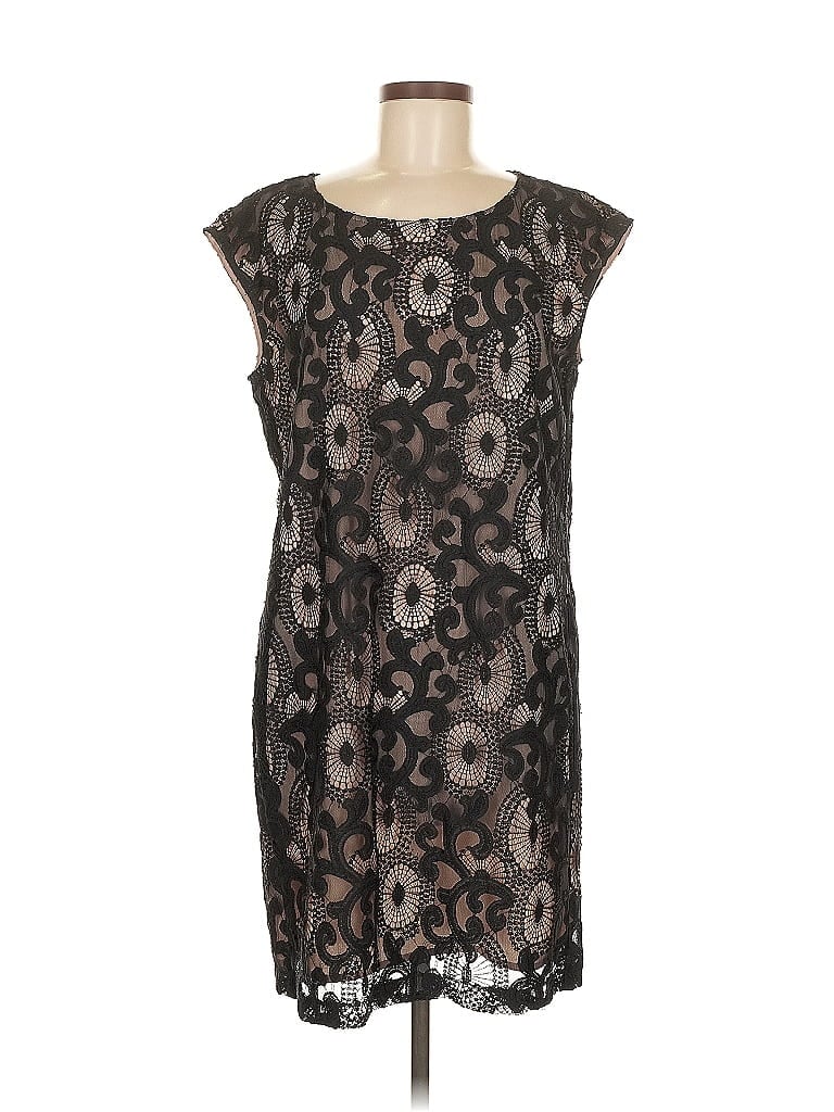 Pre-owned Ann Taylor Loft Cocktail Dress In Gray