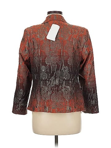 TanJay Textured Brown Patterned TanJay Tapestry Jacket (view 2)