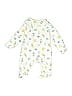 Carter's Print Ivory White Long Sleeve Onesie Size Newborn - photo 2