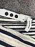 Three Dots Stripes Silver Short Sleeve T-Shirt Size XS - photo 7