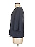 J.Crew 365 100% Silk Gray 3/4 Sleeve Silk Top Size M - photo 4