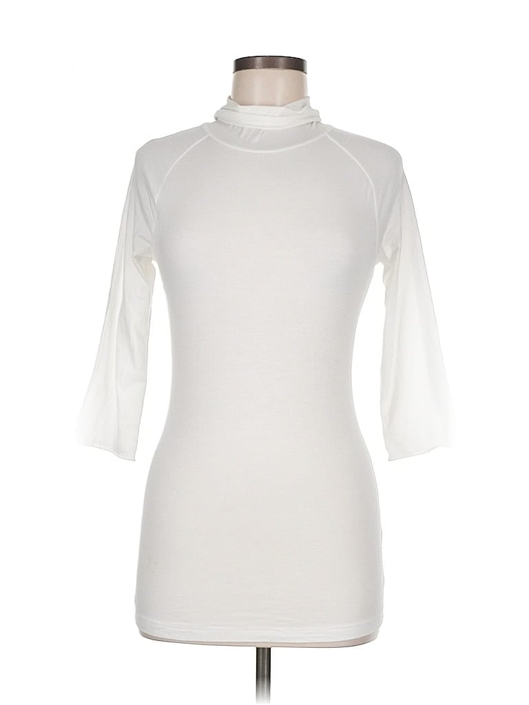 Pre-owned Intimately By Free People Short Sleeve Turtleneck In White