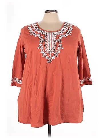 Woman Within 3/4 Sleeve Blouse (view 1)