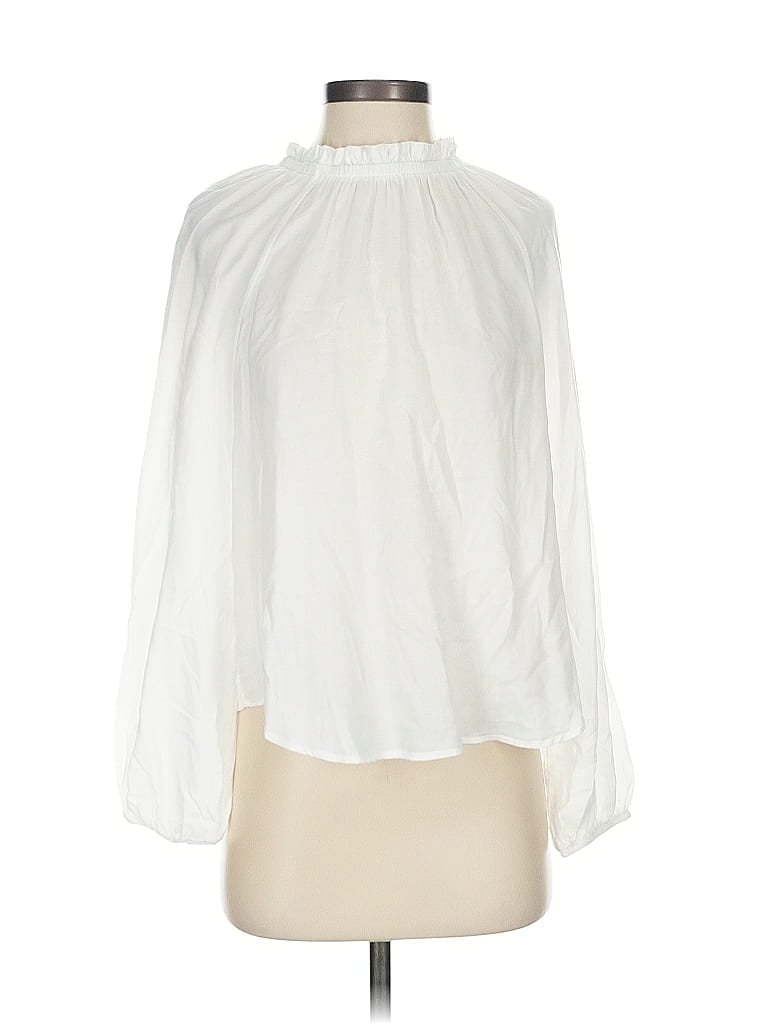Bella Dahl 100% Tencel White Long Sleeve Blouse Size XS - photo 1