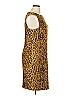 Carlisle Animal Print Brown Orange Cocktail Dress Size 16 - photo 3