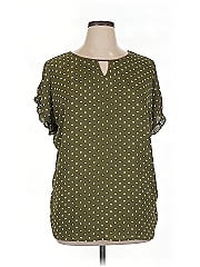Belle By Kim Gravel Short Sleeve Blouse
