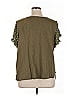 Belle By Kim Gravel Polka Dots Green Short Sleeve Blouse Size 1X - photo 2