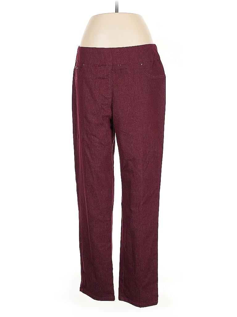 Ruby Rd. Burgundy Jeggings Size 12 - photo 1