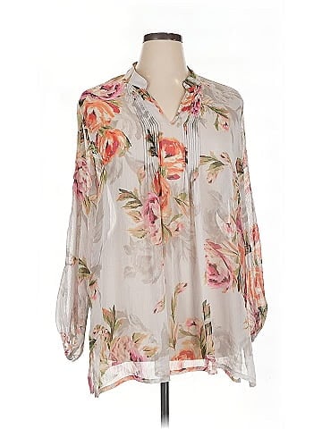 Susan Graver 3/4 Sleeve Blouse (view 1)