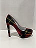 Prada Plaid Red Plaid Heels Size EU 40 - photo 3