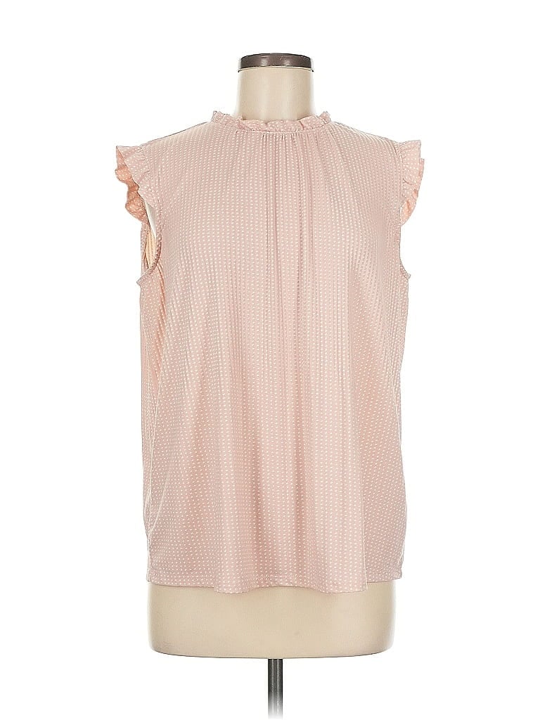 Pre-owned Adrianna Papell Sleeveless Blouse In Pink