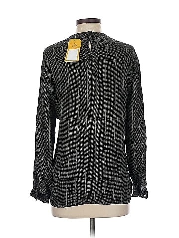 Giorgio Armani Elegant Black Polka Dot Blouse (view 2)