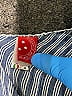 Red Carter 100% Rayon Stripes Blue Romper Size EU (IT) 42 / US 6 - photo 3